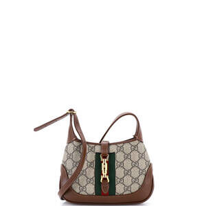 Gucci Mini Jackie 1961 Hobo GG Coated Canvas